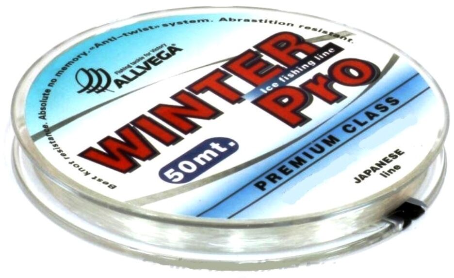 Леска Winter Pro 50м 0,153мм (3,1г) прозрачная ALLVEGA | Оружейный магазин «Макарыч»