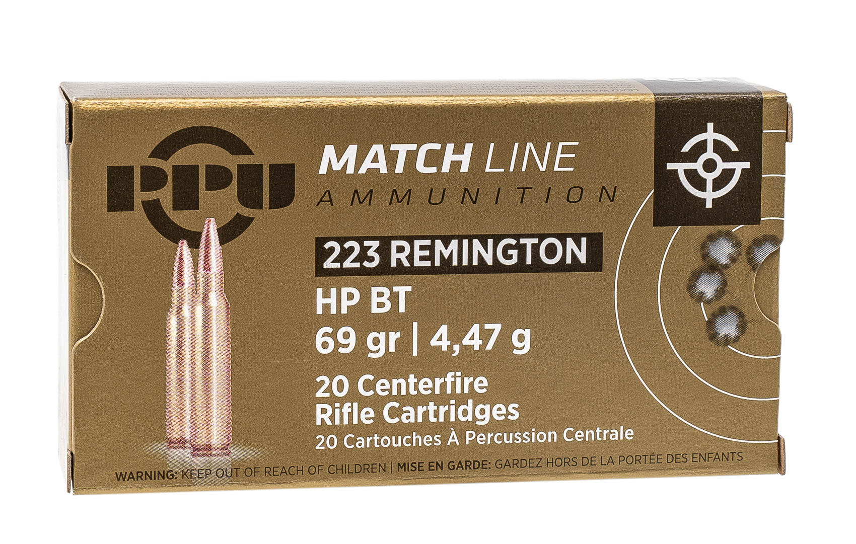 223 Rem PPU Match HP BT 4,47г (20шт)  | Оружейный магазин «Макарыч»