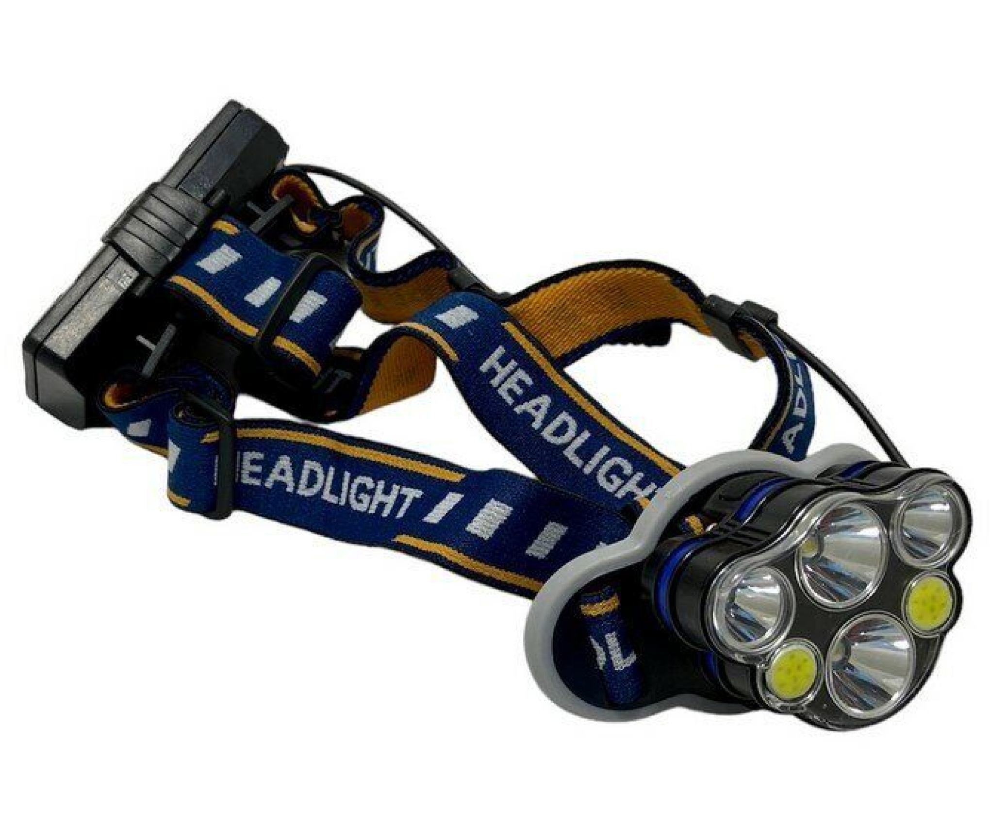 Фонарь налобный аккумуляторный 4*Т6+2*COB LED1800LM (FL0003) | Оружейный магазин «Макарыч»