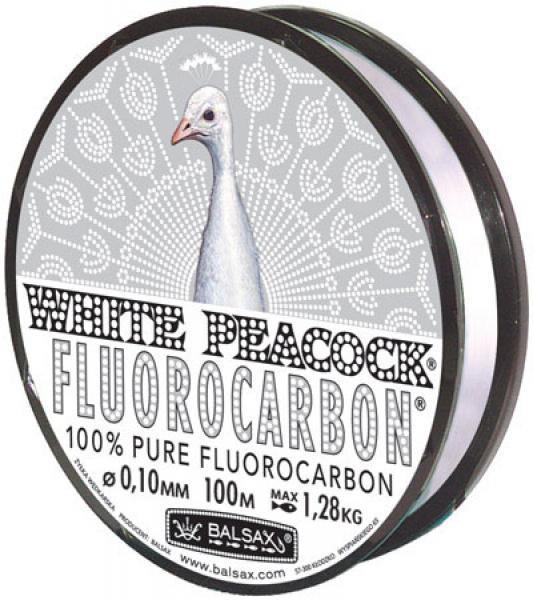 Леска BALSAX White Peacock Fluorocarbon 30м 0,08 (0,86кг) | Оружейный магазин «Макарыч»