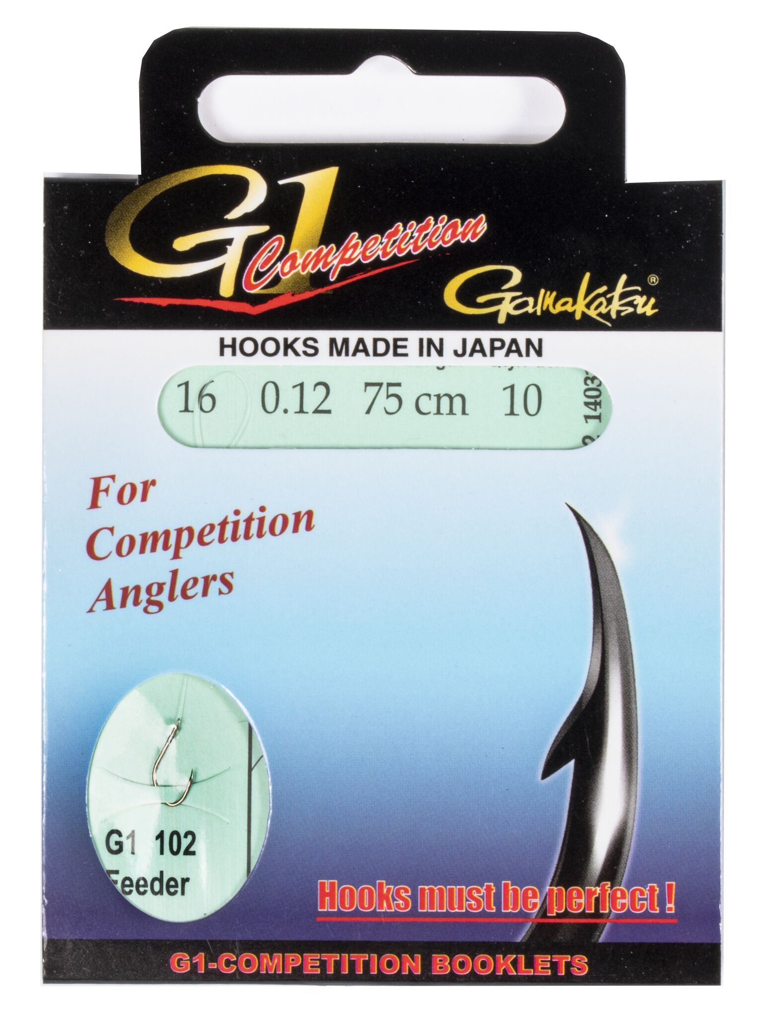 Крючок G1-102 Feeder 75см №14 d пов. 012 (10шт) GAMAKATSU | Оружейный магазин «Макарыч»