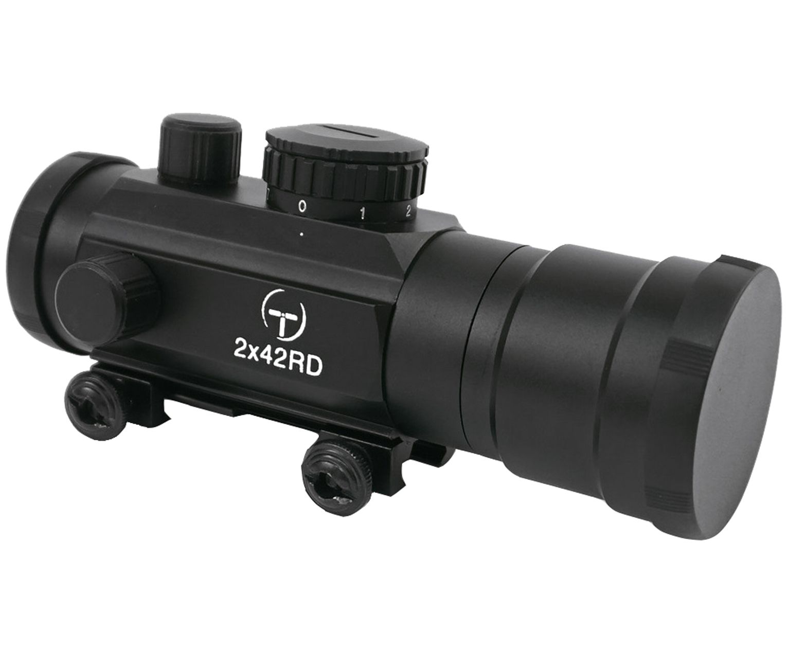 Коллиматор Target Optic 2х42 закрытого типа на Weaver, подсветка точка | Оружейный магазин «Макарыч»