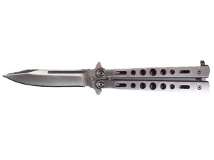 Нож "Бабочка" BL-902; Y09 (100/220 мм) метал. ручка