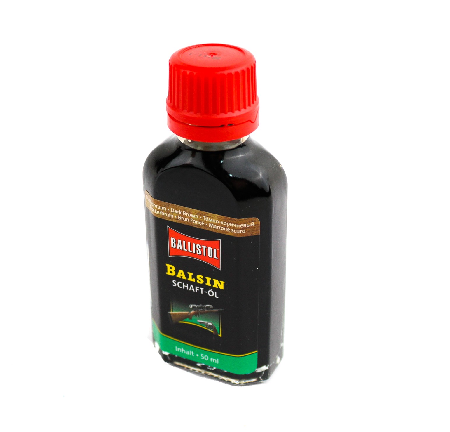 Средство Ballitol Balsin Schaftol для обработки дерева,тёмно-коричневое (50ml) | Оружейный магазин «Макарыч»