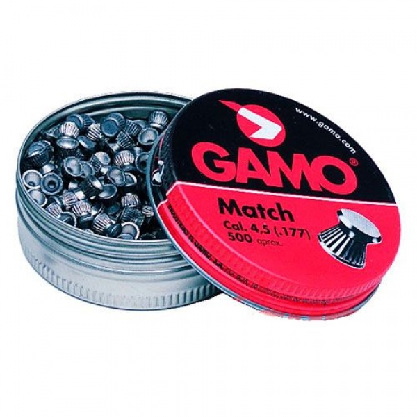 Gamo Match (500) к4,5 мм, 0,49гр, пневм. пуля 