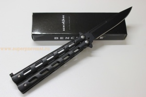 Нож "Бабочка" Explorer ВТО2ВК (90/210мм) черный цвет,пластиковая ручка