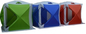 Палатка  COOLWALK (синяя, куб) 1.8*1.8*1.95