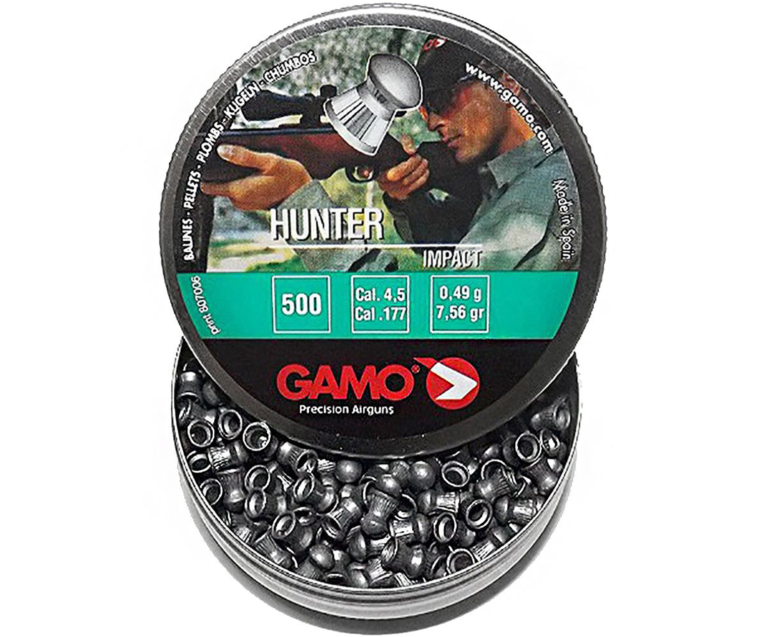 Gamo Hunter (500) к4,5 0,49гр мм пневм. пуля