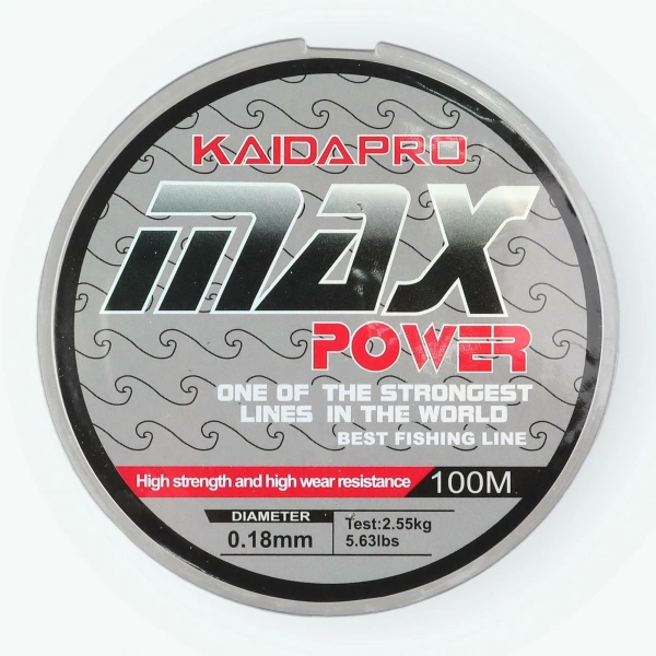 Леска "Kaida" Max Power 100м; ( 0,16мм,0,18мм, 0,20мм, 0,22мм, 0,25мм) | Оружейный магазин «Макарыч»