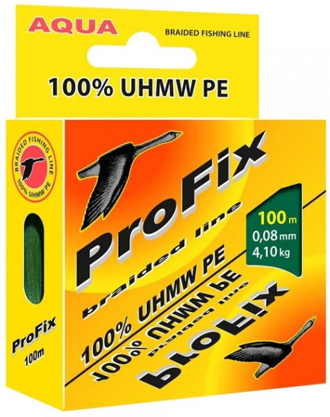 Плетеный шнур Pro Fix Dark-Green 0.10mm 100m AQUA | Оружейный магазин «Макарыч»
