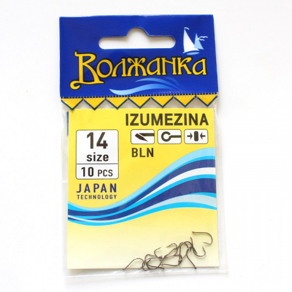 Крючки Волжанка Izumezina №14 10шт | Оружейный магазин «Макарыч»