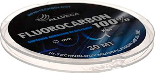 Леска FX FLUOROCARBON 100% 0,25мм 30м 7,16кг ALLVEGA | Оружейный магазин «Макарыч»