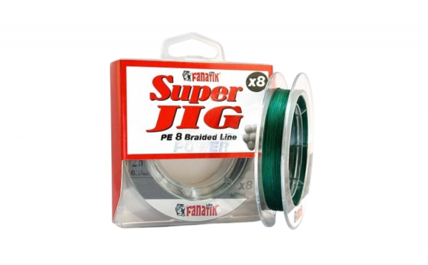 Шнур Super Jig PE X8 100m (0,8) 0.14mm GREEN FANATIK | Оружейный магазин «Макарыч»
